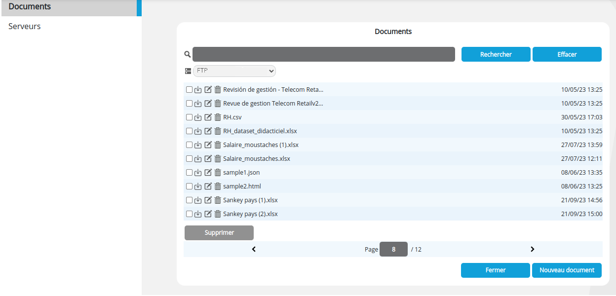 Gestion documents