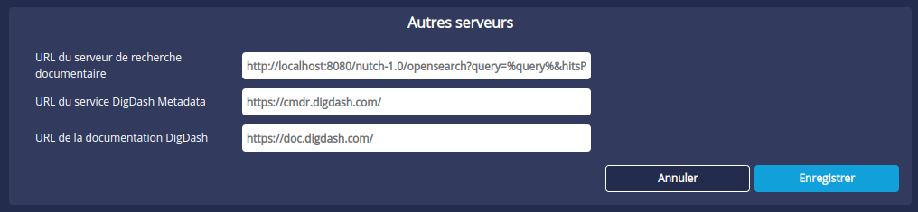 Autres serveurs