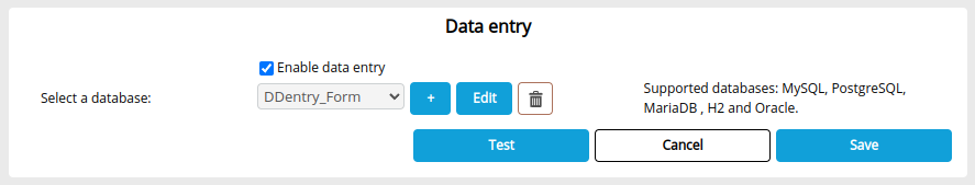 Data entry