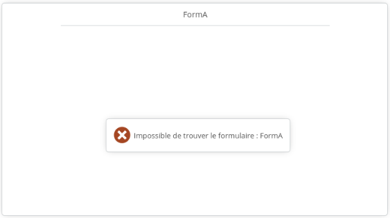 Erreur formulaire