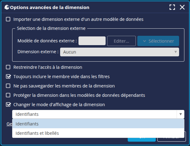 Sélection mode