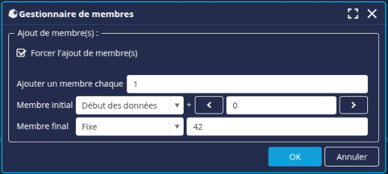 Ajout membres