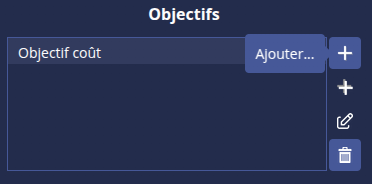 Ajouter objectif