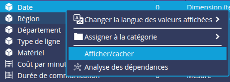 Afficher cacher