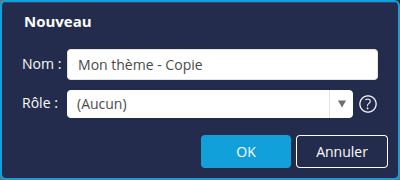 Dupliquer thème