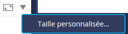 Taille personnalisée