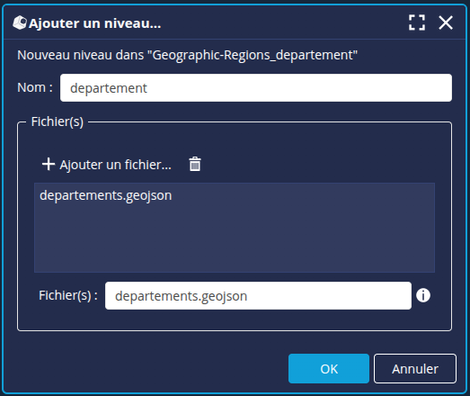 Ajout niveau