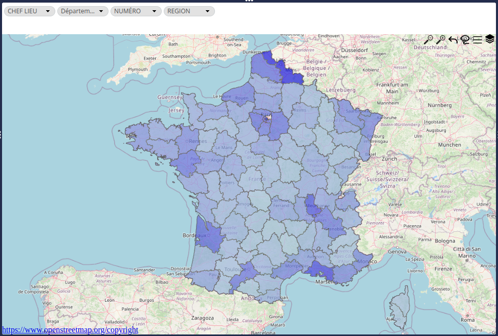 Départements associés