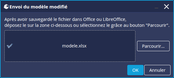 Envoi modèle