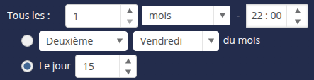 Fréquence mois (jour)