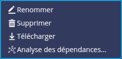 Menu contextuel