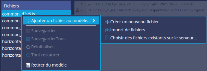 Ajout fichier