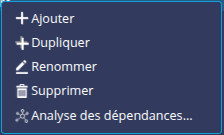 Menu contextuel