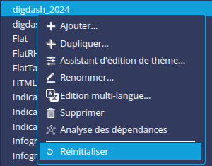 Réinitialiser le thème