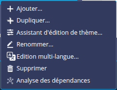 Menu contextuel