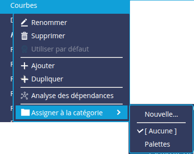 Assigner catégorie