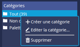 Créer catégorie