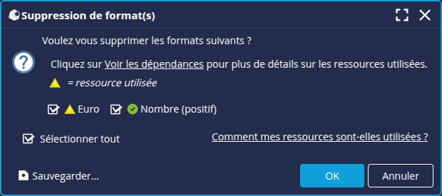 Confirmation suppression