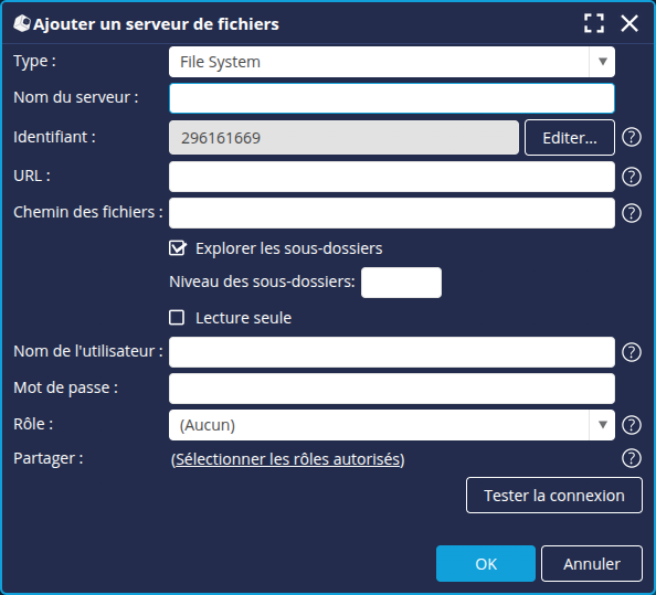 Ajout serveur