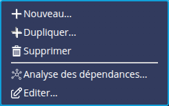 Menu contextuel