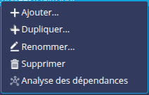 Menu contextuel