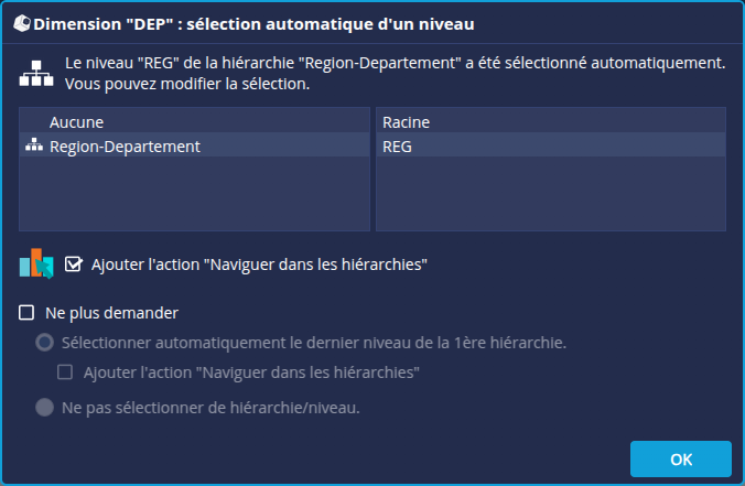 Ajouter Naviguer dans hiérarchies