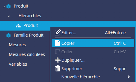 Copier hiérarchie