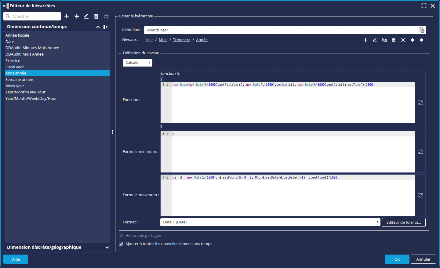 Gestionnaire hiérarchies