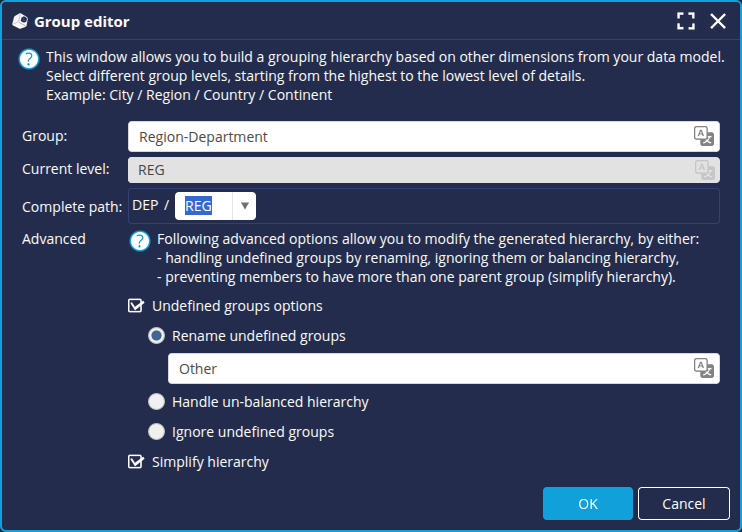 Automatic grouping