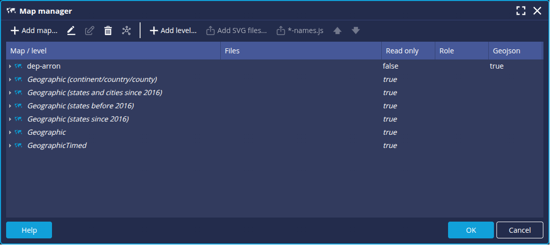 Map manager
