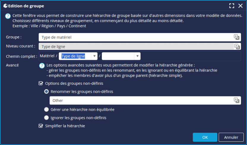 Edition de groupe