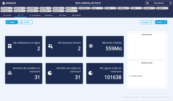 Tableau de bord DDAudit