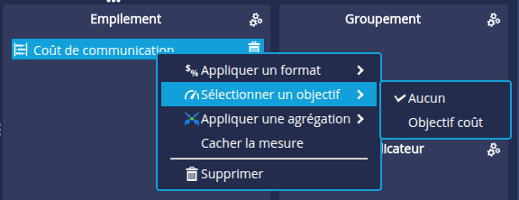 Sélection objectif