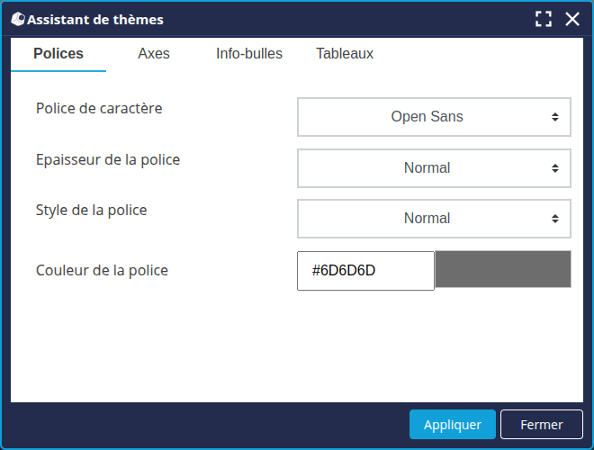 Assistant de thèmes