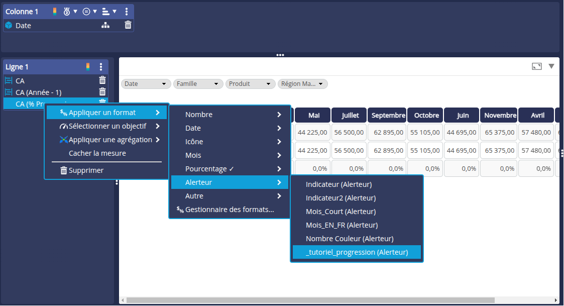 Appliquer le format alerteur _tutoriel_progression